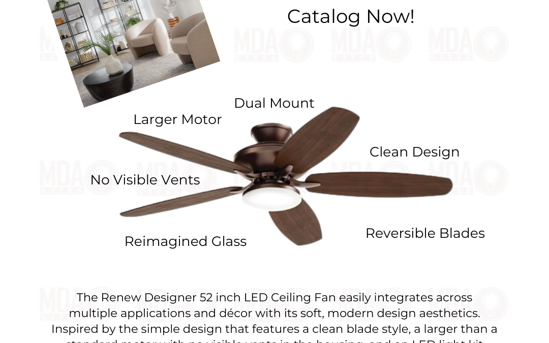 RENEW DESIGNER Fan Available in CHICAGOLAND